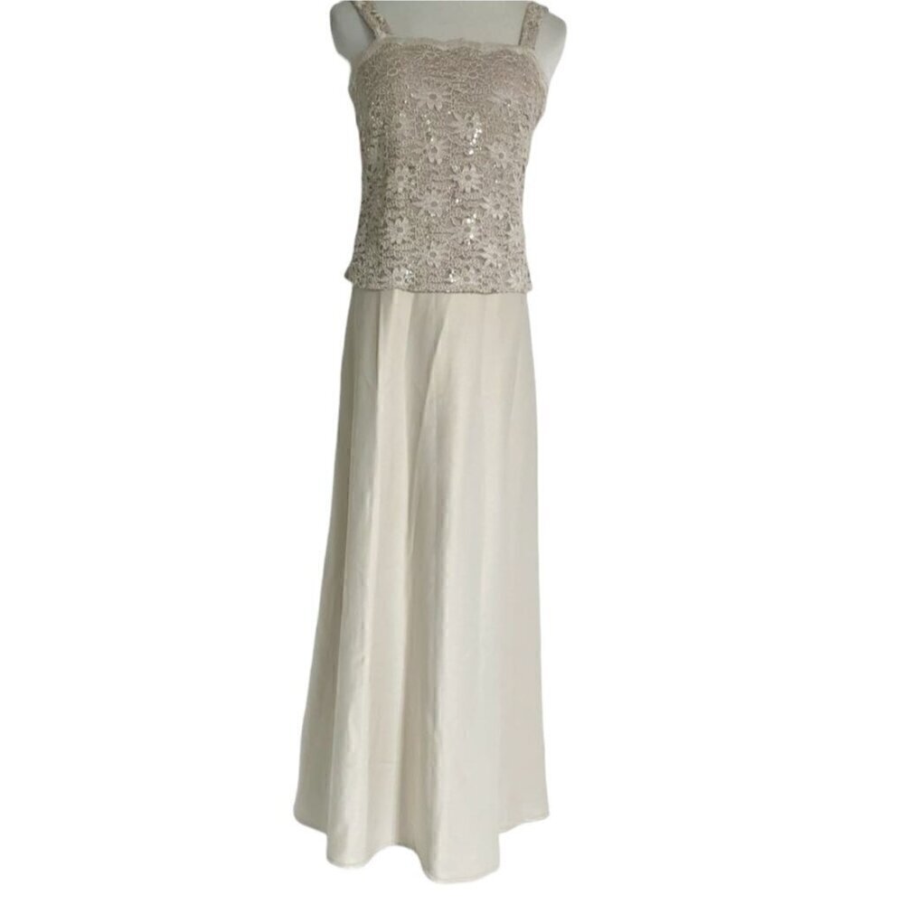 Alex Evenings Size 6  Sleeveless Dress Wedding Cocktail Party Maxi